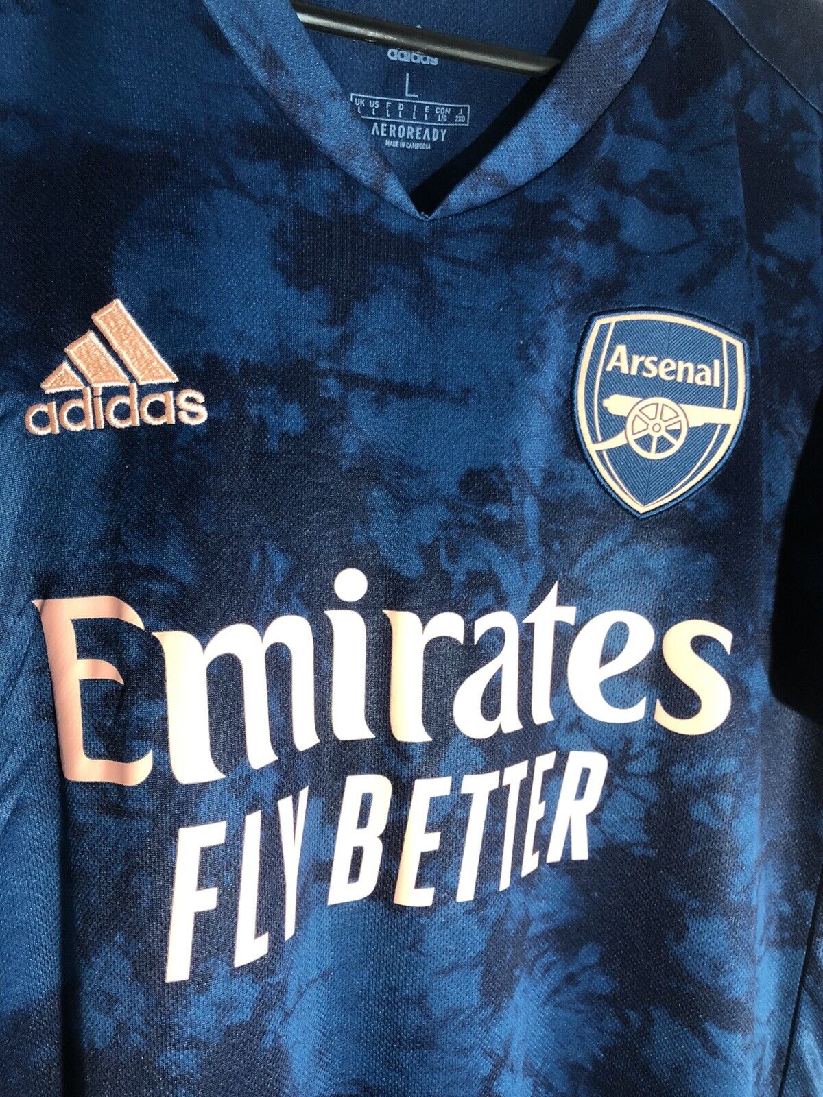 Xhaka #34 Arsenal 2020/21 Large 3rd Shirt Adidas Excellent Condition GH6653