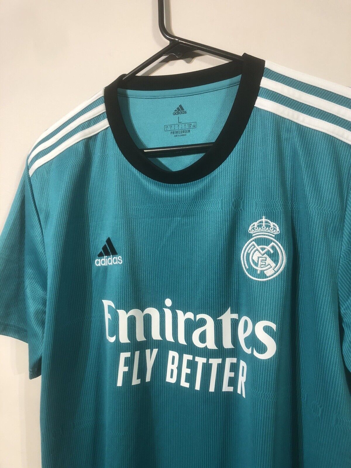Benzema #9 Real Madrid 2021/22 Large 3rd Shirt Excellent Condition