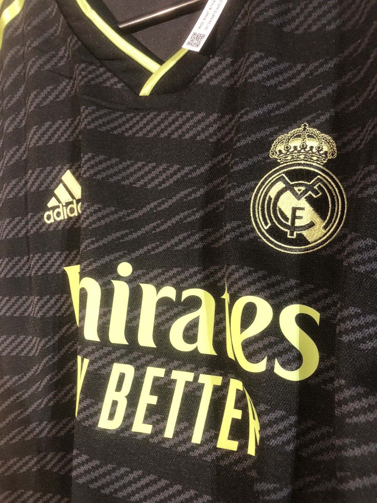 Vini Jr #20 Real Madrid 2022/23 3rd Large Football Shirt Adidas BNWT