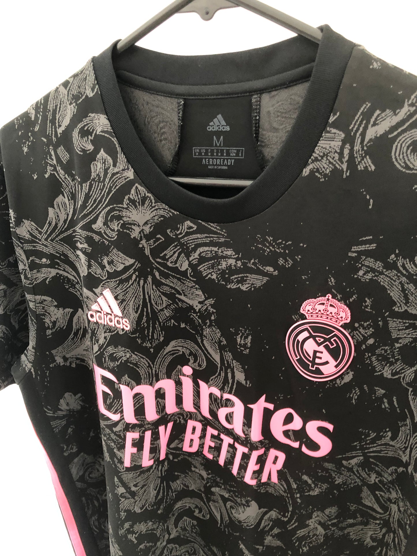Vini Jr #20 Real Madrid 2020/21 Medium 3rd Shirt Excellent Condition GE0933