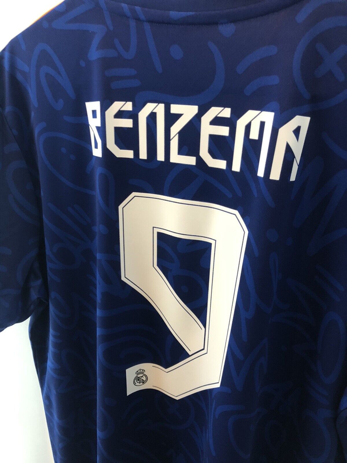 Benzema #9 Real Madrid 2021/22 XL Away Shirt Excellent Condition H40942