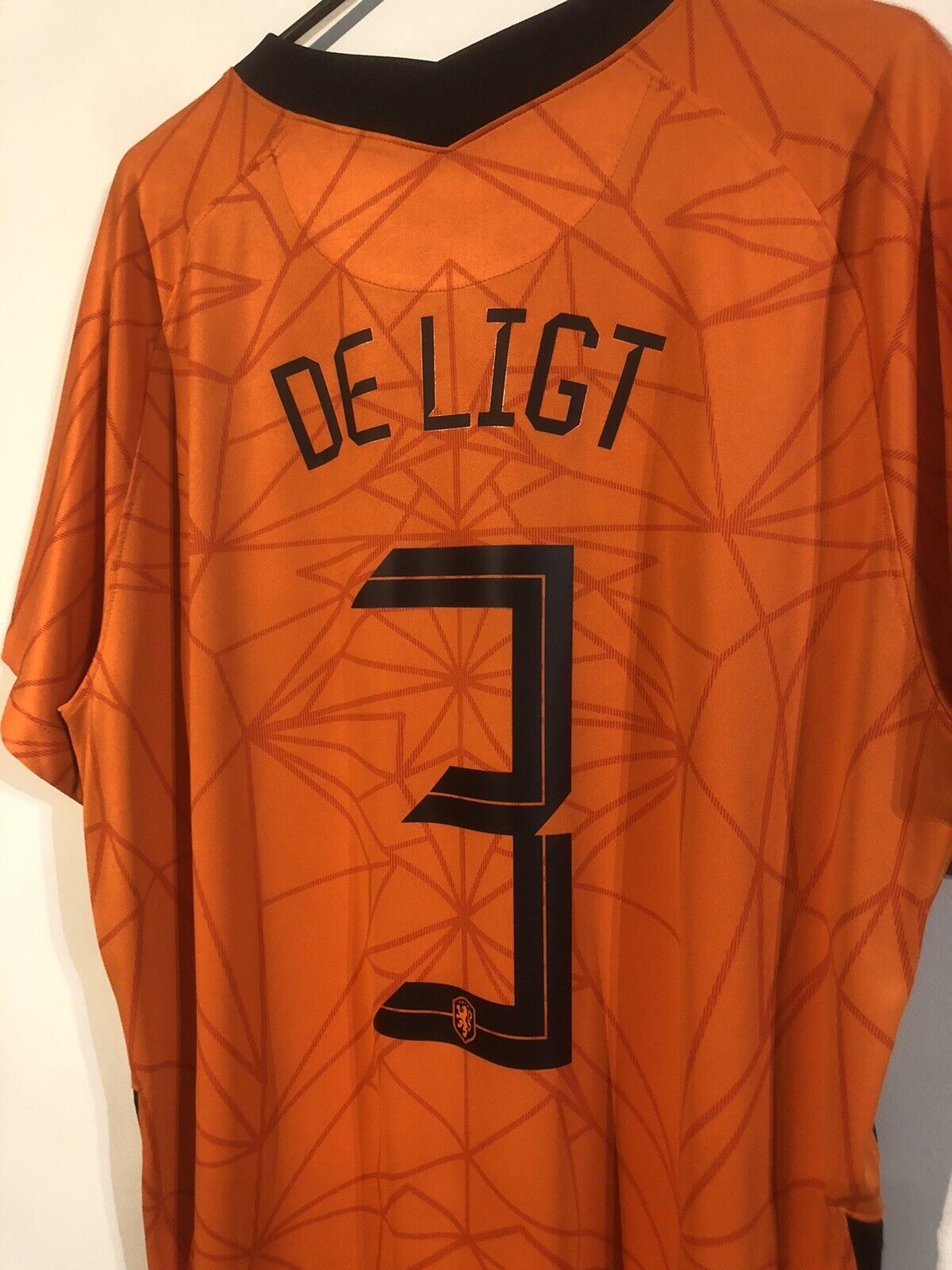 De Ligt #3 Netherlands 2020 Home X-Large Football Shirt Nike Excellent Condition