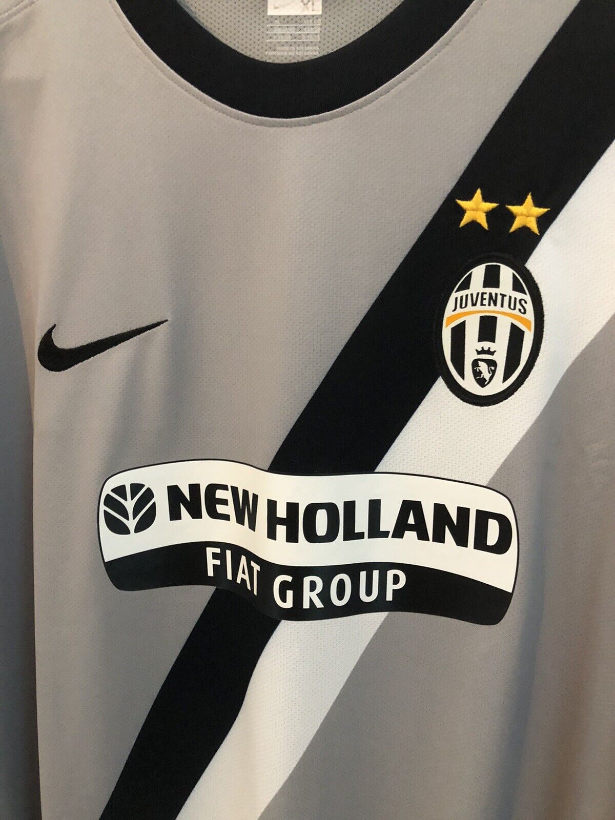 Del Piero 10 Juventus 2009 10 Xl Away Printed Wash Tag Excellent Condition