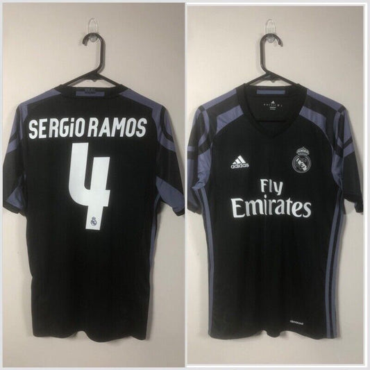 Sergio Ramos #4 2016/17 Real Madrid Small 3rd Shirt Excellent Condition