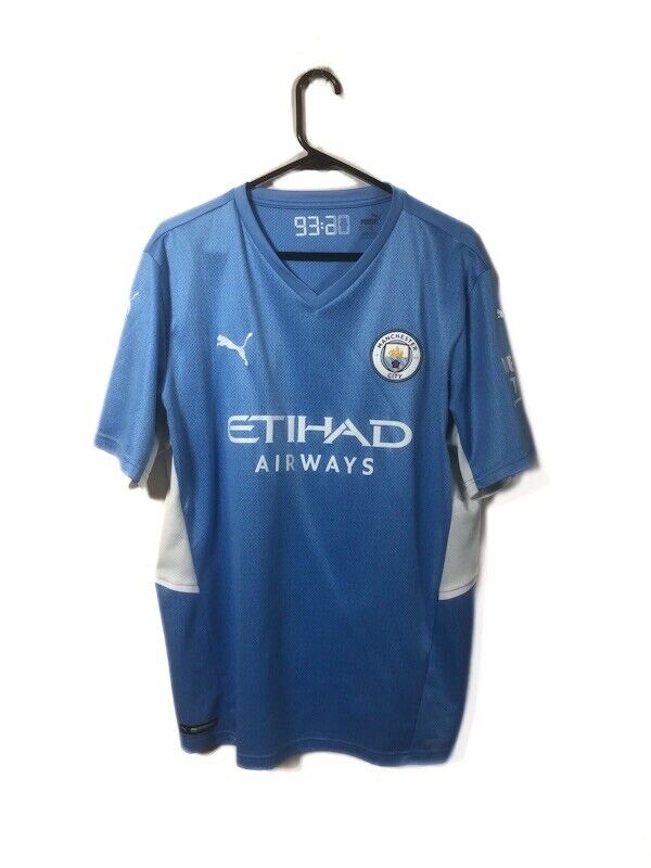 Bernardo 20 Manchester City 2021 22 Xl Home Shirt Excellent Condition 759202 01