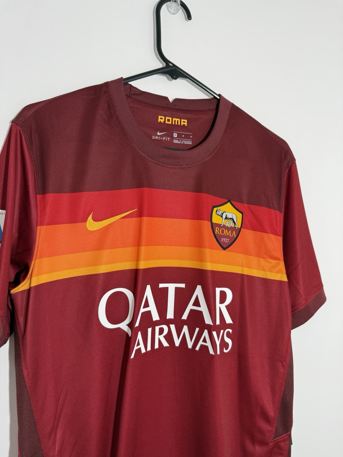 AS Roma Zaniolo #22 2020/21 Home Medium Shirt Nike BNWT CD4248-614