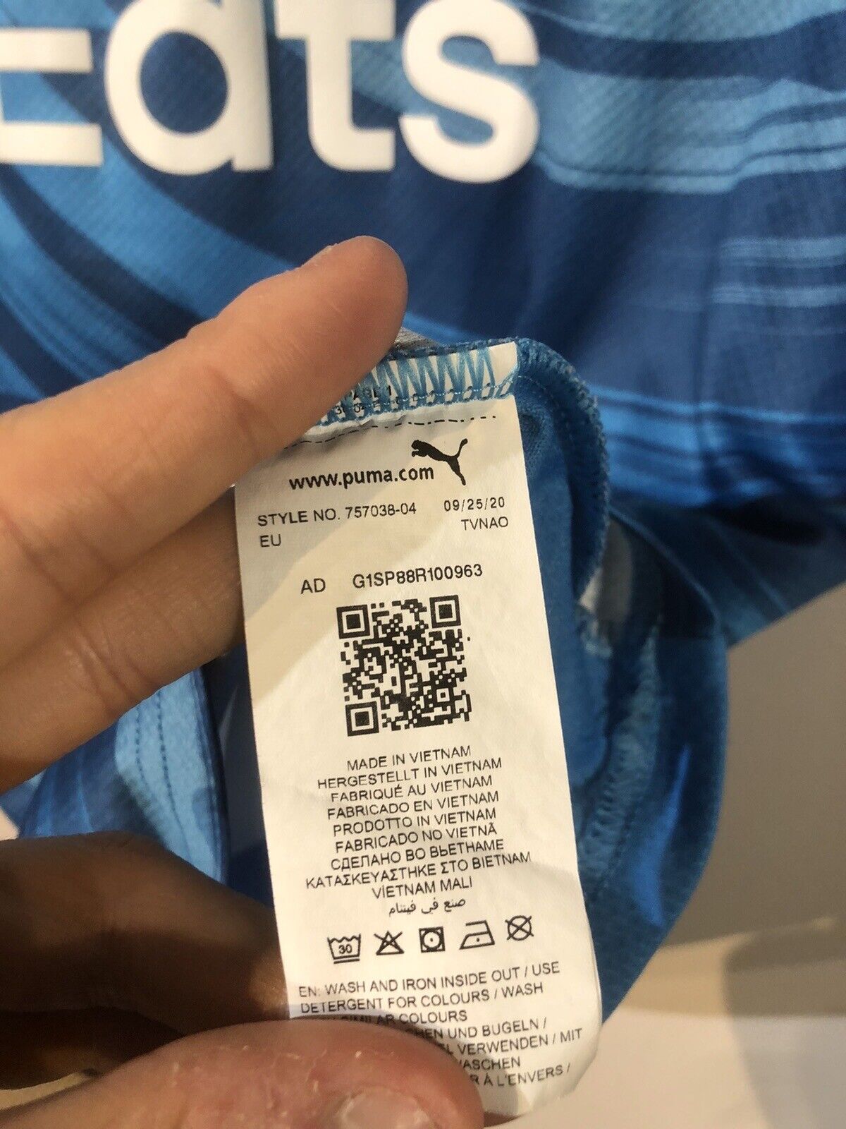 Alvaro #3 Olympique Marseille 2020/21 Medium 3rd Shirt Puma Excellent Condition