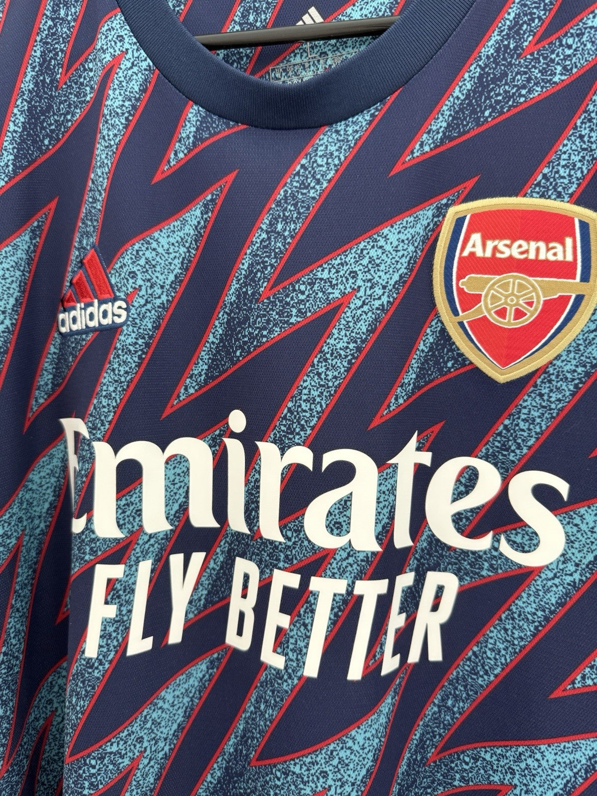 Arsenal Gabriel #6 2021/22 Large 3rd Shirt Adidas Excellent Condition GM0213