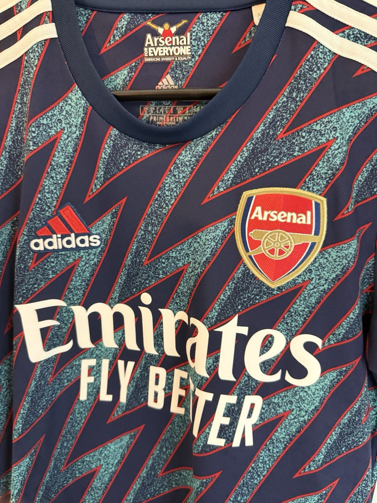 Arsenal Xhaka #34 2021/22 Small 3rd Shirt Adidas Excellent Condition GM0213