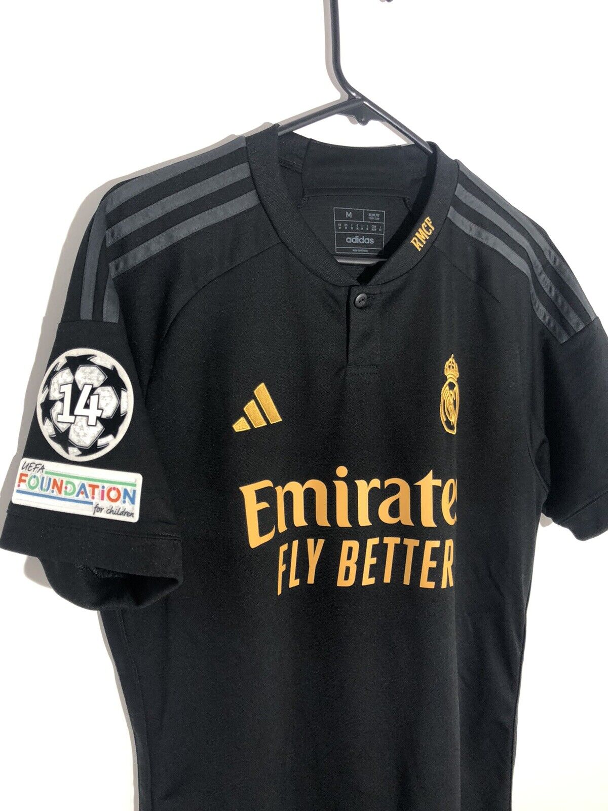 Vini Jr 7 Real Madrid 2023 24 3rd Medium Cl Shirt Excellent Condition In9846