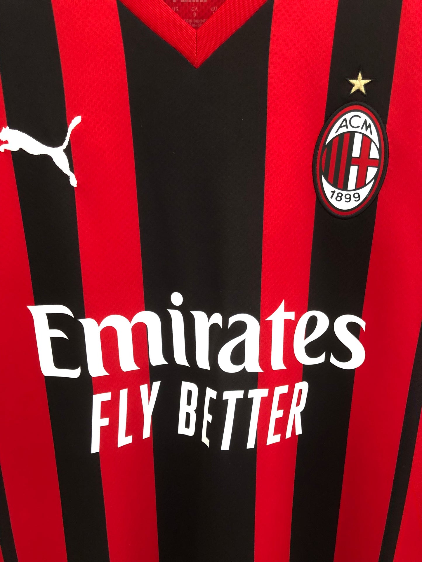 Tomori #23 AC Milan Large 2021/22 Home Shirt Puma Excellent Condition 759122-01