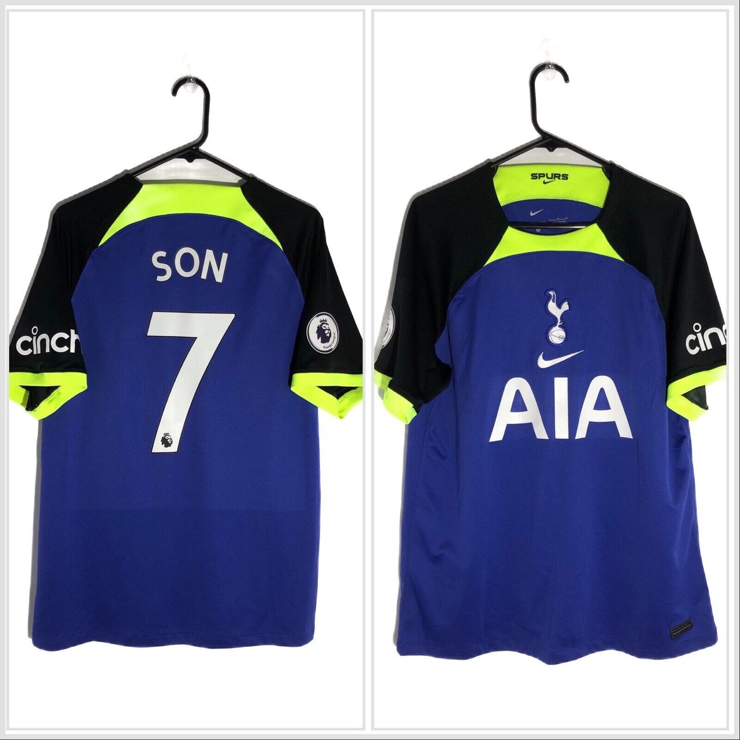 Son 7 Tottenham Hotspur 2022 23 Large Away Excellent Condition DM1837-431