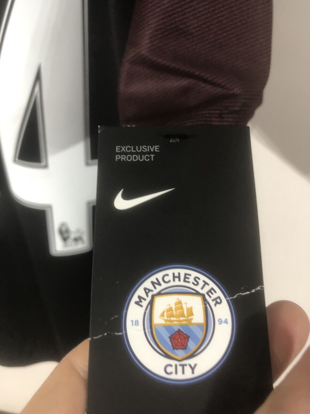 Stones #24 Manchester City 2016/17 Large Away Football Shirt BNWT