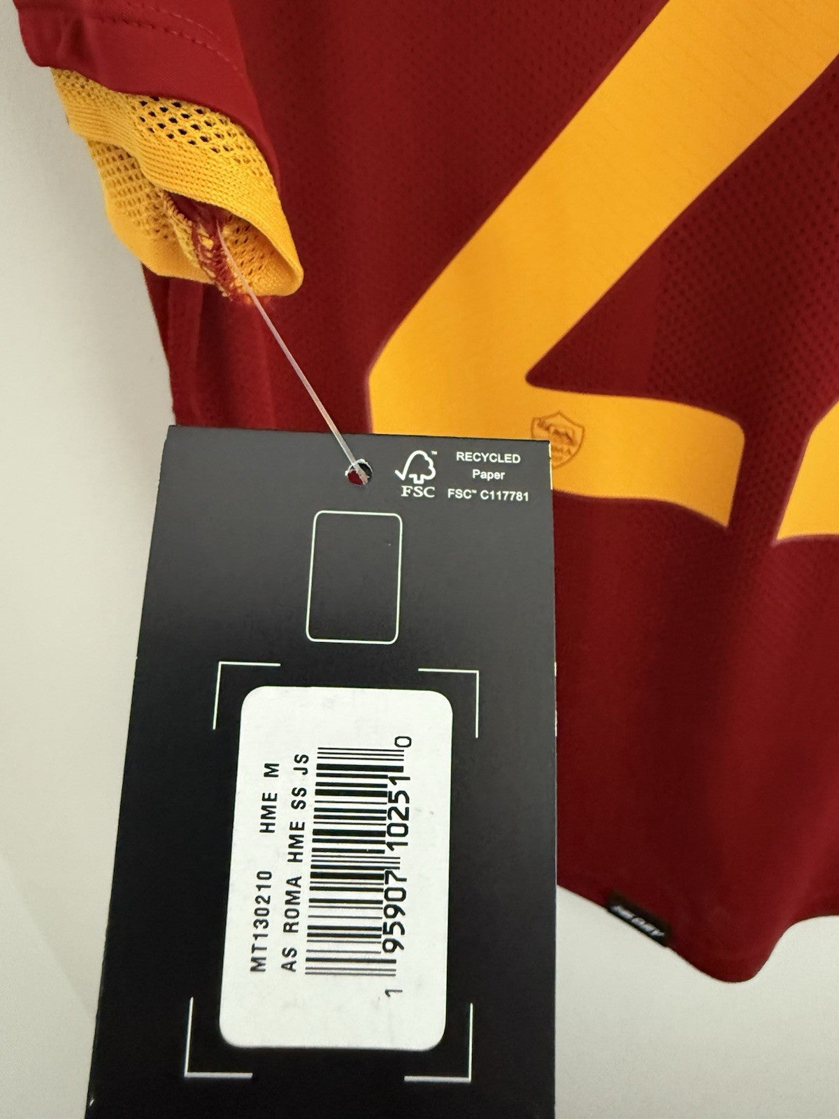 AS Roma Zaniolo #22 2021/22 Home Medium Shirt New Balance BNWT MT130210