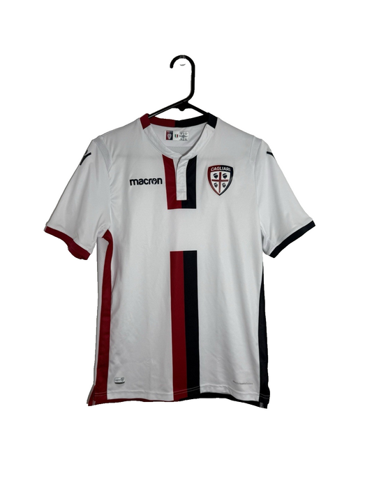 Cagliari Calcio 2018/19 Small Away Shirt Macron Excellent Condition