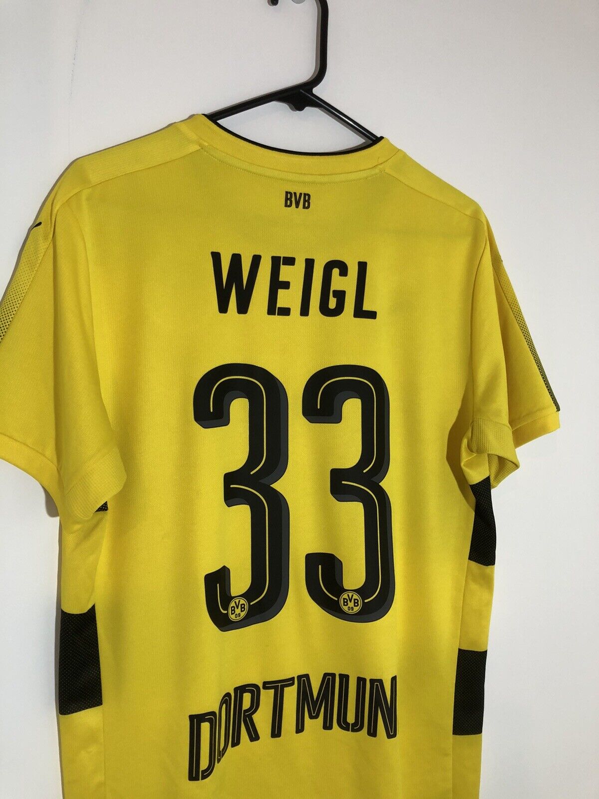 Weigl 33 Borussia Dortmund 2017 18 Medium Home Shirt Excellent Condition 751670