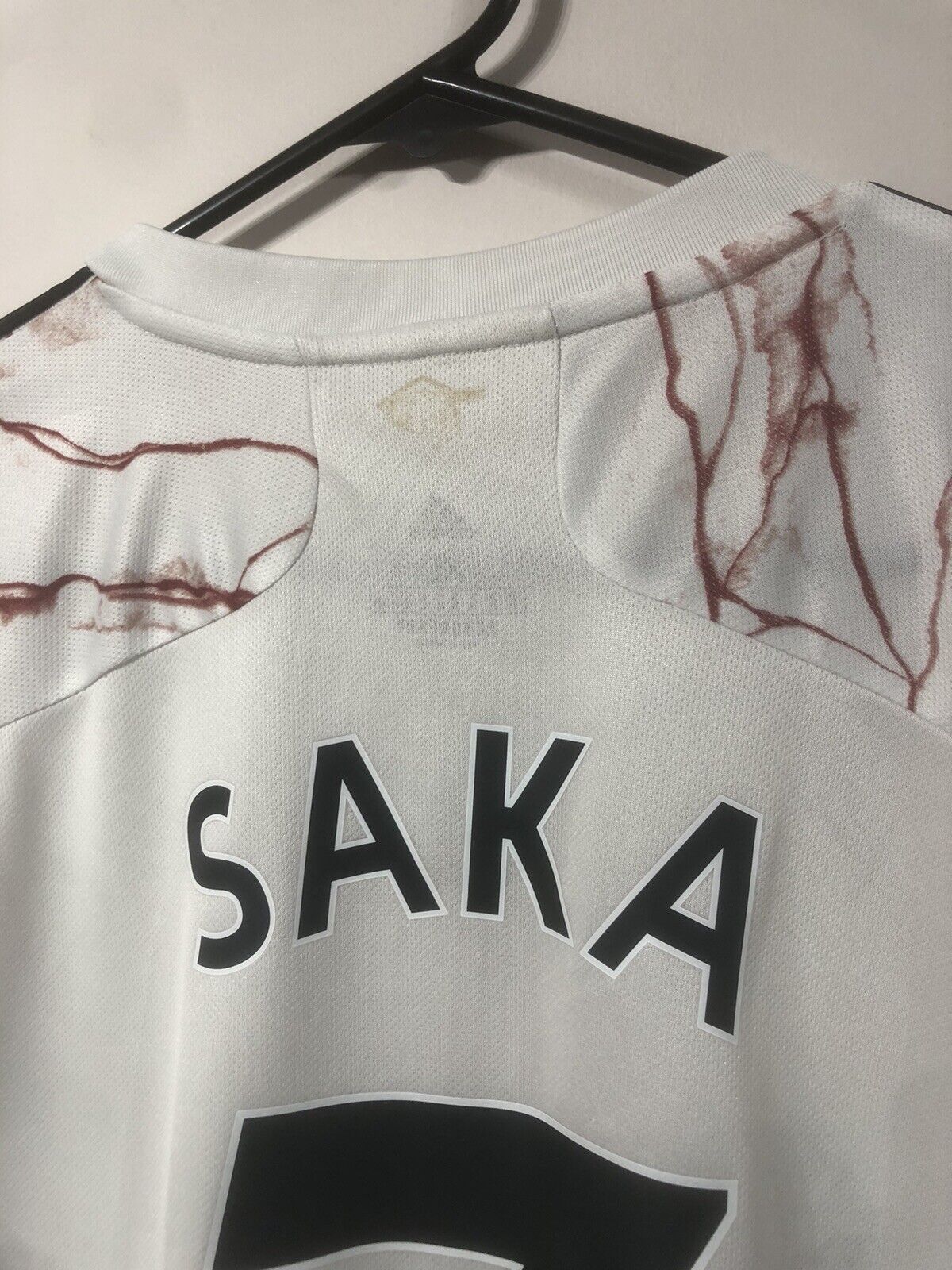 Saka #7 Arsenal 2020/21 XL Away Shirt Adidas Excellent Condition EH5815