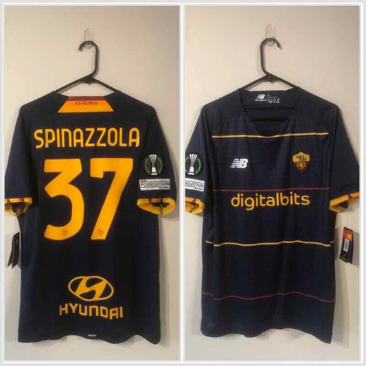 Spinazzola #37 AS Roma 4th 2021/22 Large Football Shirt New Balance BNWT