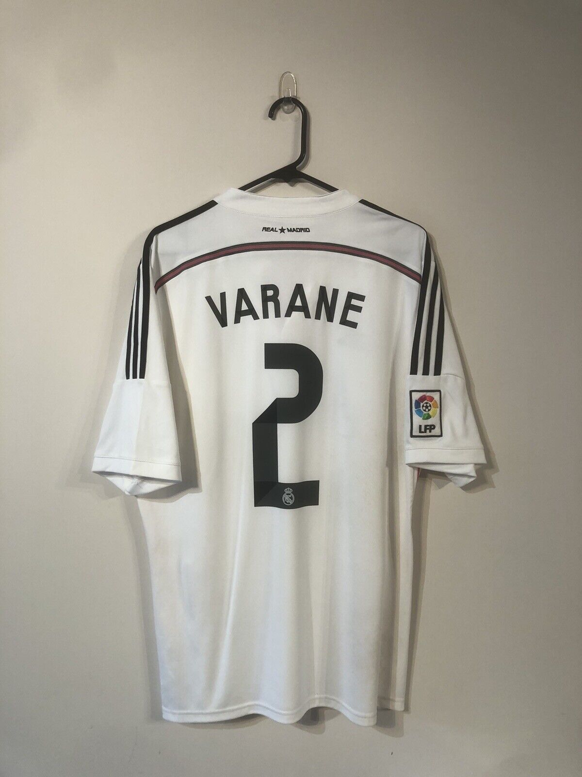 Varane #2 2014/15 Real Madrid X-Large Home Football Shirt Very Good Condition