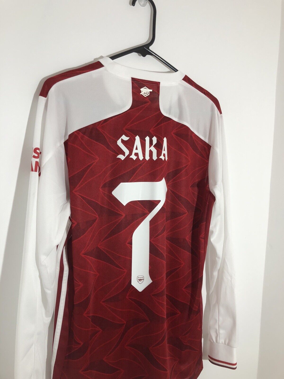 Saka #7 Arsenal 2020/21 Medium Home Shirt BNWT EH7814
