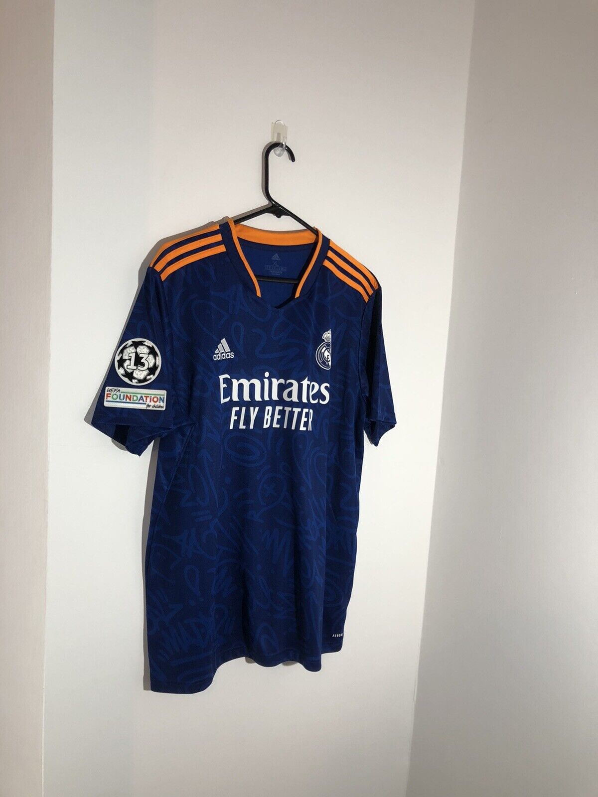 Benzema #9 Real Madrid 2021/22 XL Away Shirt Excellent Condition H40942