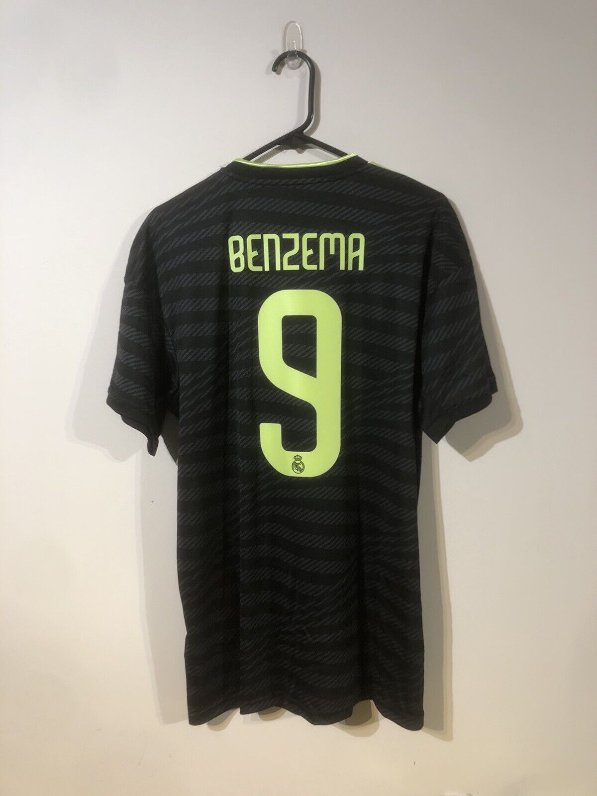 Benzema #9 Real Madrid 2022/23 3rd Large Football Shirt Adidas BNWT