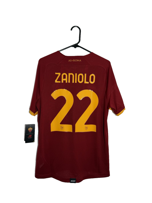 AS Roma Zaniolo #22 2021/22 Home Medium Shirt New Balance BNWT MT130210