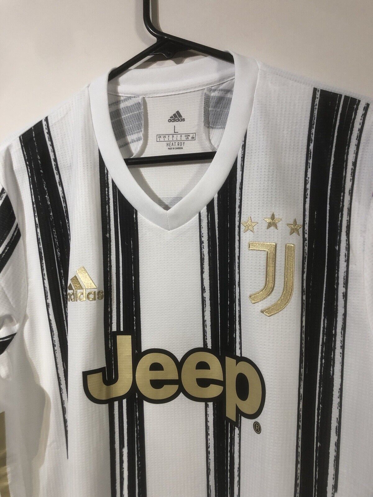 Kulusevski #44 Juventus 2020/21 Large Home Authentic Football Shirt Adidas BNWT