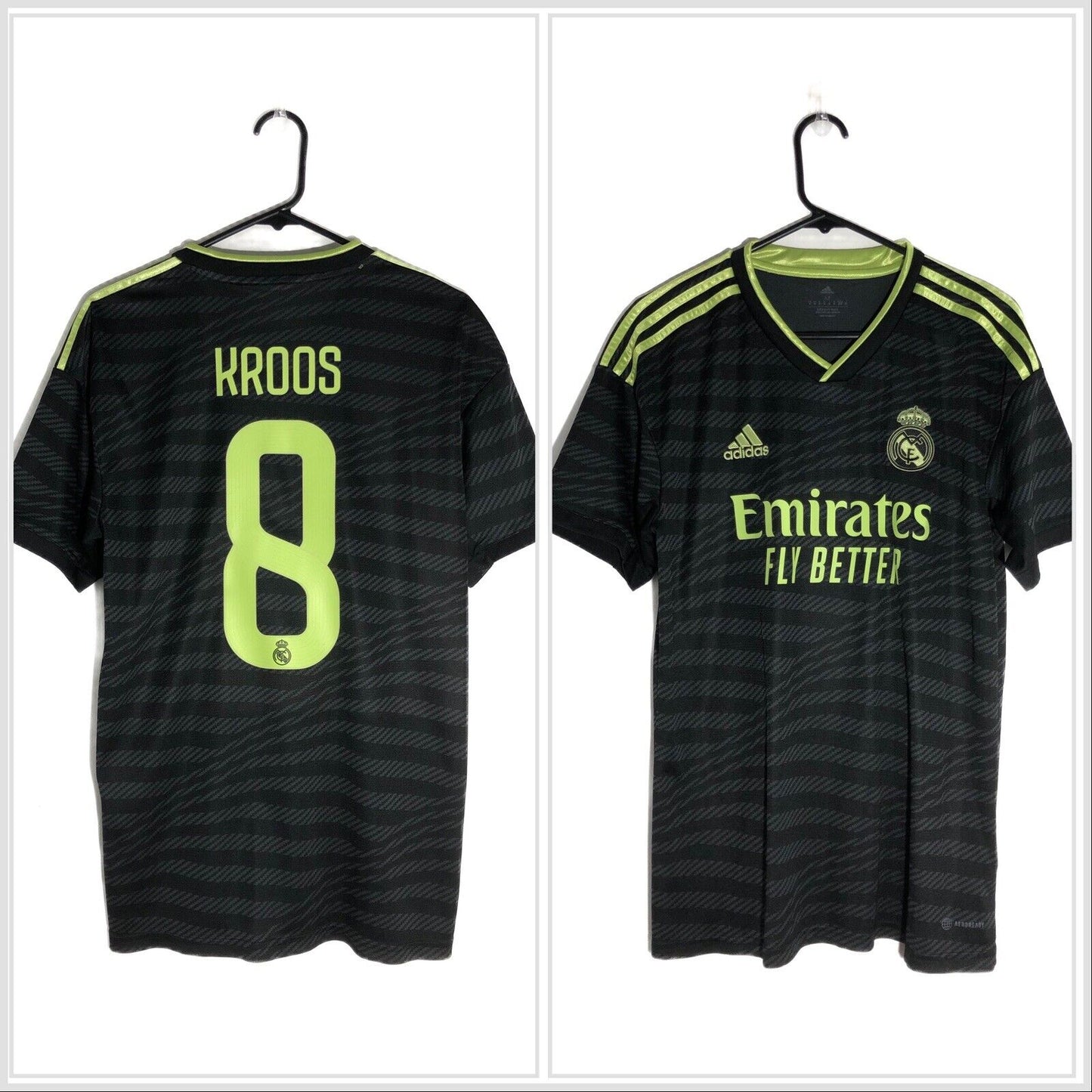 Kroos 8 Real Madrid 2022 23 3rd Medium Shirt Adidas Excellent Condition Hi1656