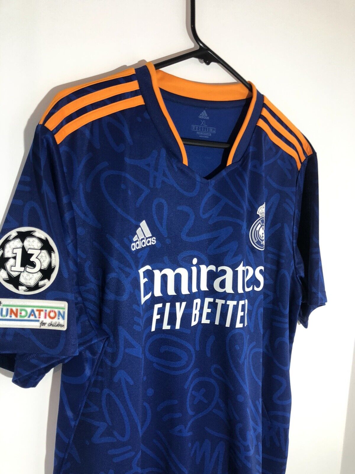 Benzema #9 Real Madrid 2021/22 XL Away Shirt Excellent Condition H40942