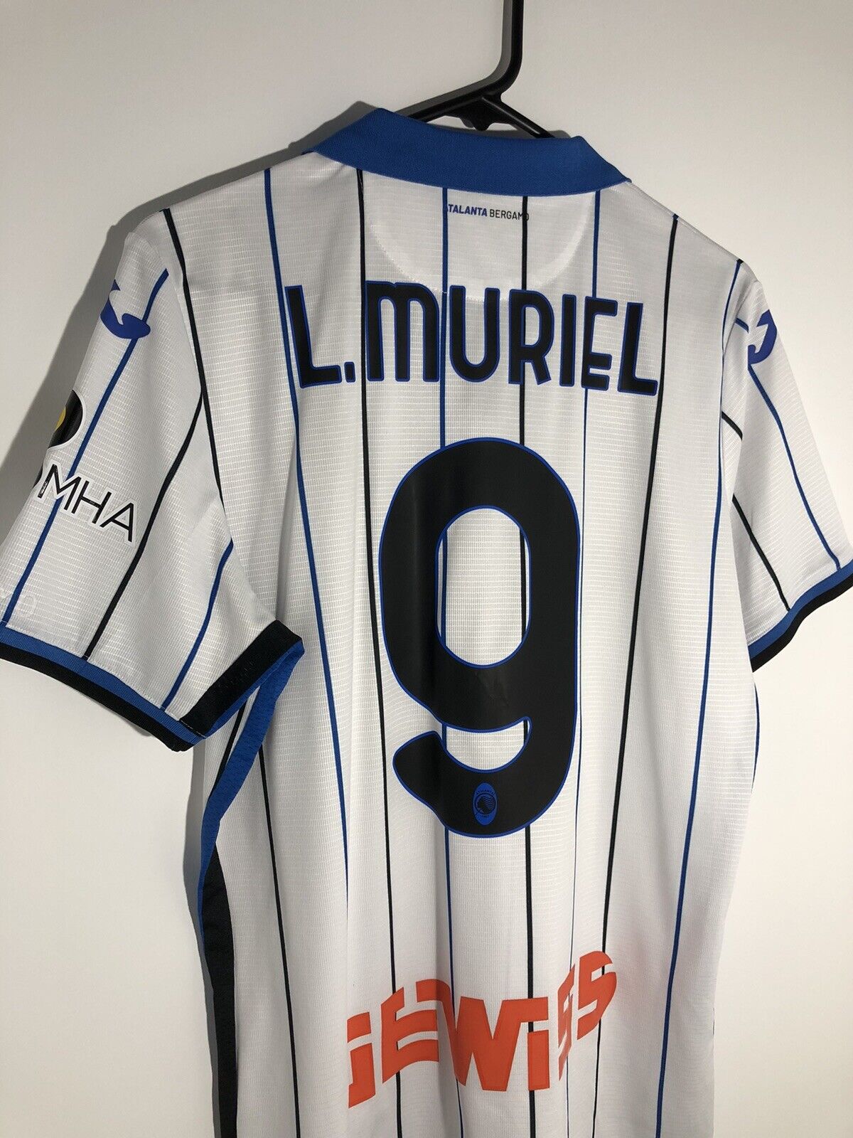 L. Muriel #9 Atalanta 2021/22 Medium Away Shirt Joma Excellent Condition