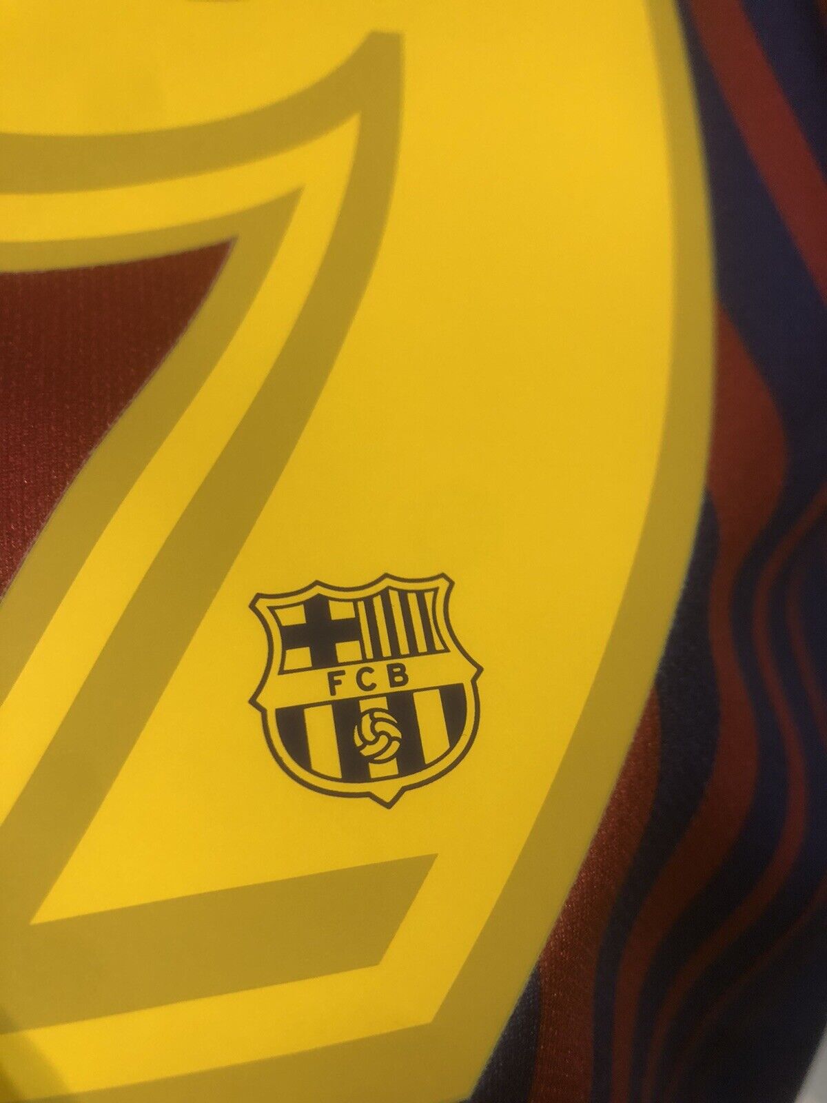 Suarez #9 Barcelona 2017/18 Medium CL Home Shirt Nike Excellent Condition