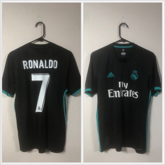 Ronaldo #7 Real Madrid 2017/18 Away Medium Shirt Adidas Excellent Condition