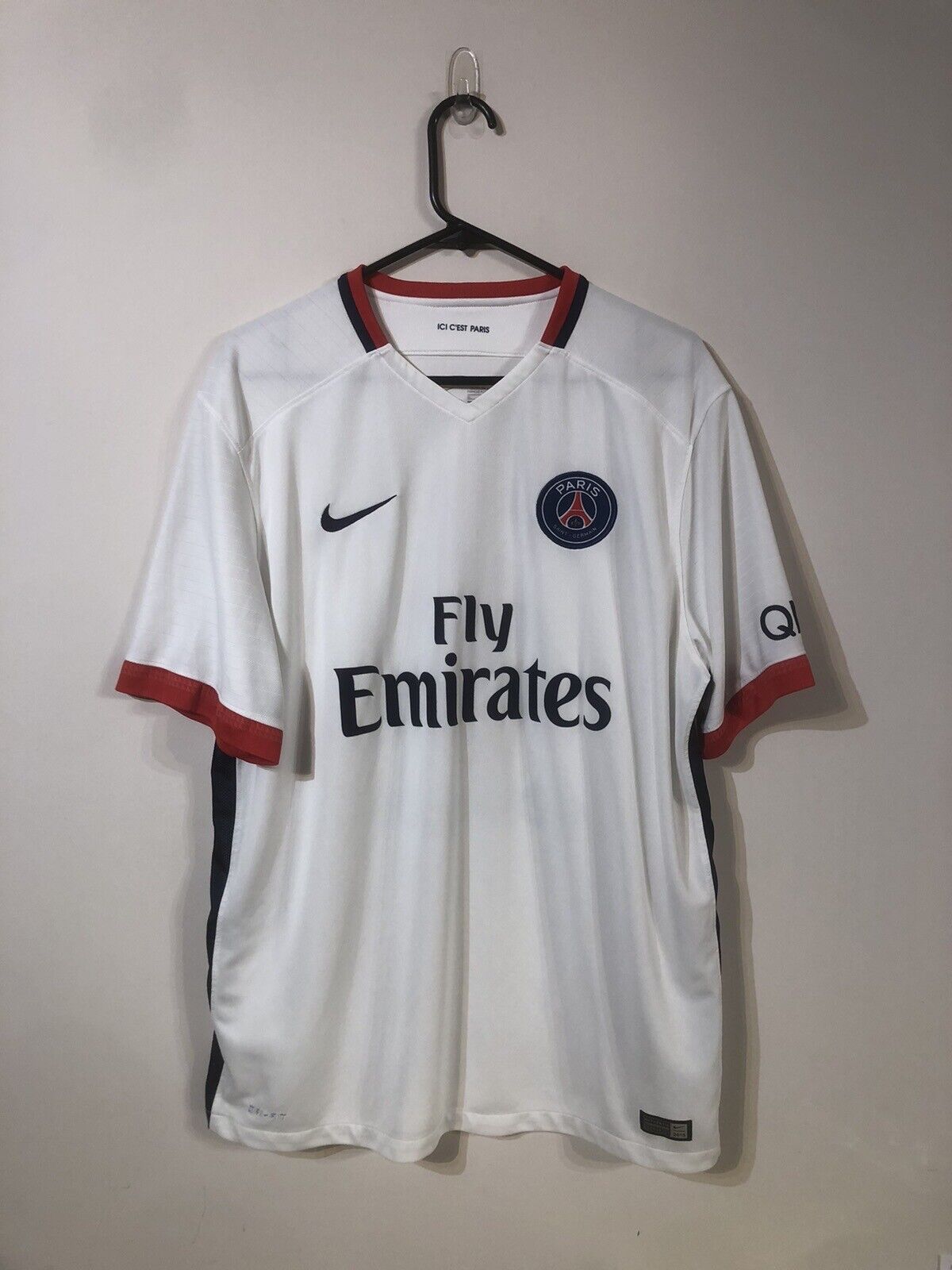 Cavani #9 Paris St Germain 2015/16 X-Large Away Football Shirt Excellent Conditi