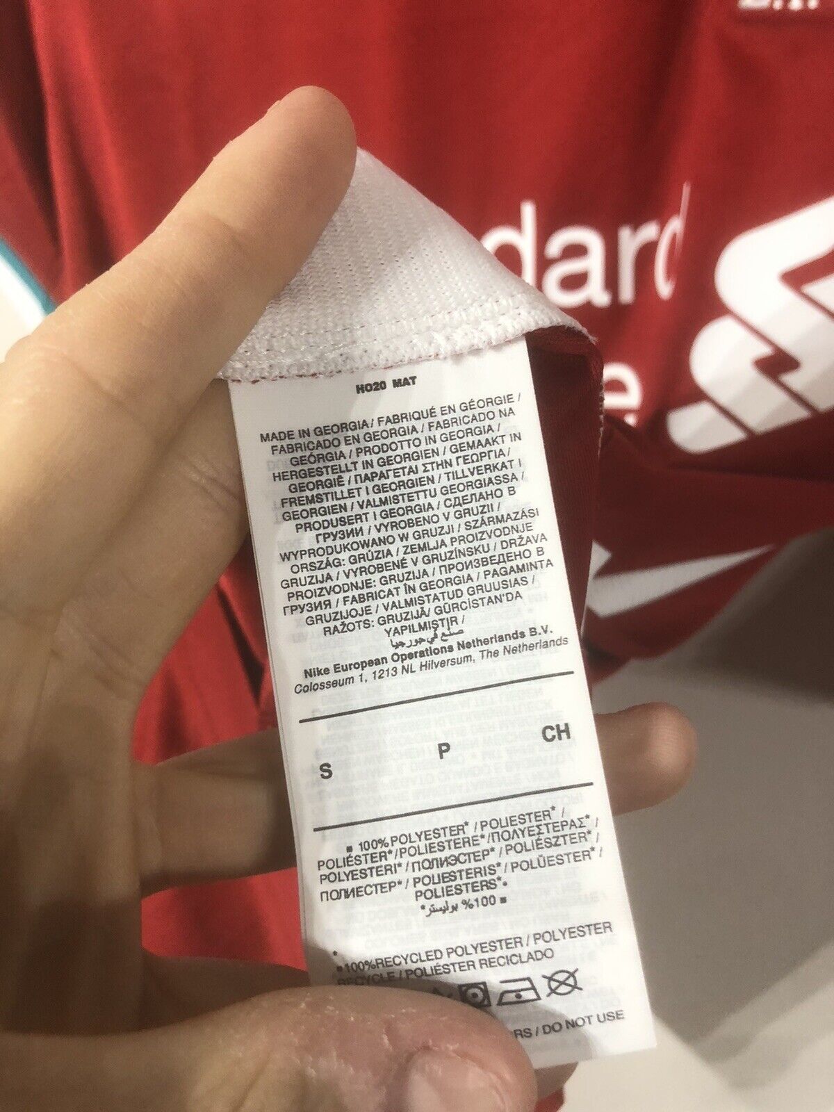 Virgil #4 BNWT Liverpool Small 2020/21 Home Shirt Jersey Nike