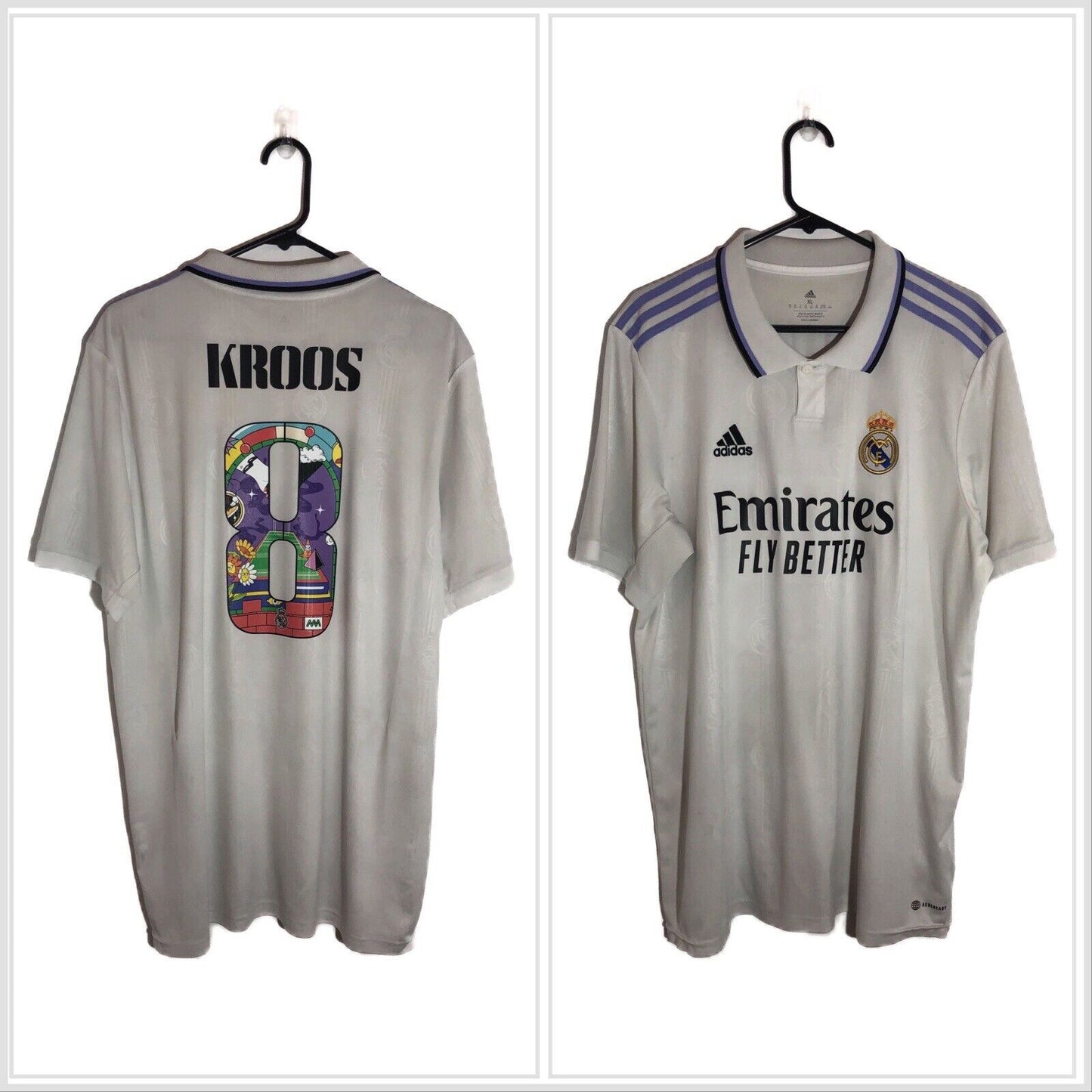 Kroos 8 Real Madrid 2022 23 Home Xl Shirt Adidas Excellent Condition Hf0291