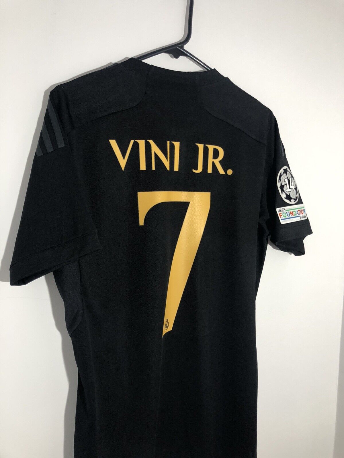 Vini Jr 7 Real Madrid 2023 24 3rd Medium Cl Shirt Excellent Condition In9846