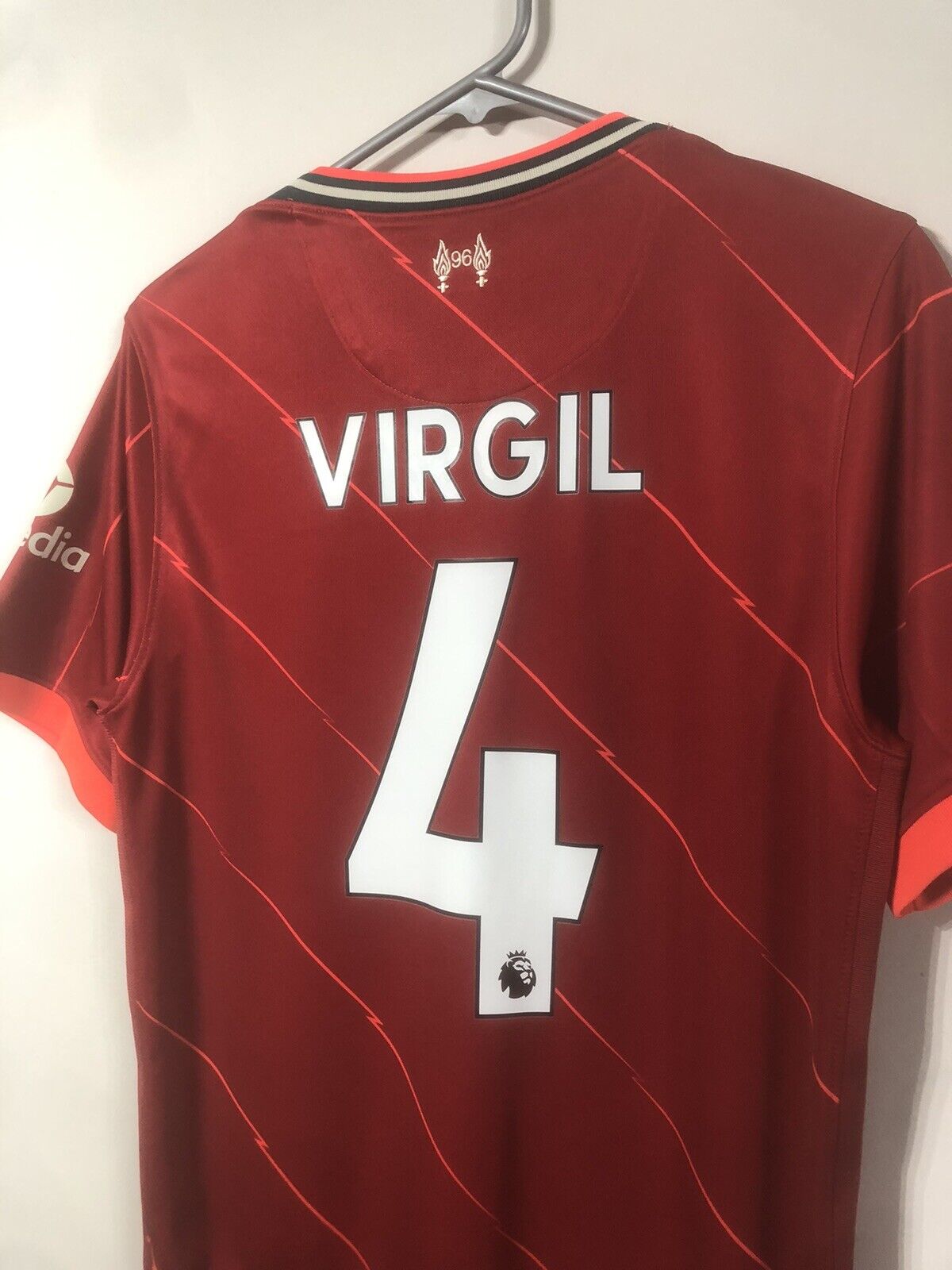 Virgil 4 Liverpool Small 2021 22 Home Shirt Nike Excellent Condition Db2560 688