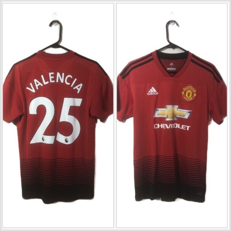 Valencia 25 Manchester United Small 2018 19 Home Excellent Condition Cg0040