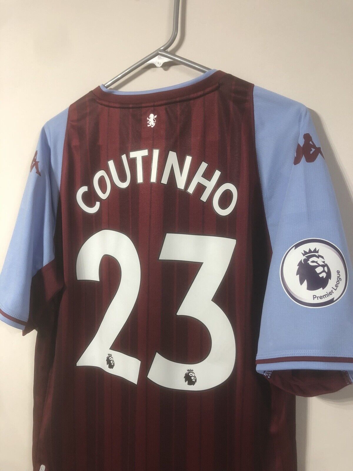 Coutinho #23 Aston Villa 2021/22 XL Home Shirt Kappa Excellent Condition