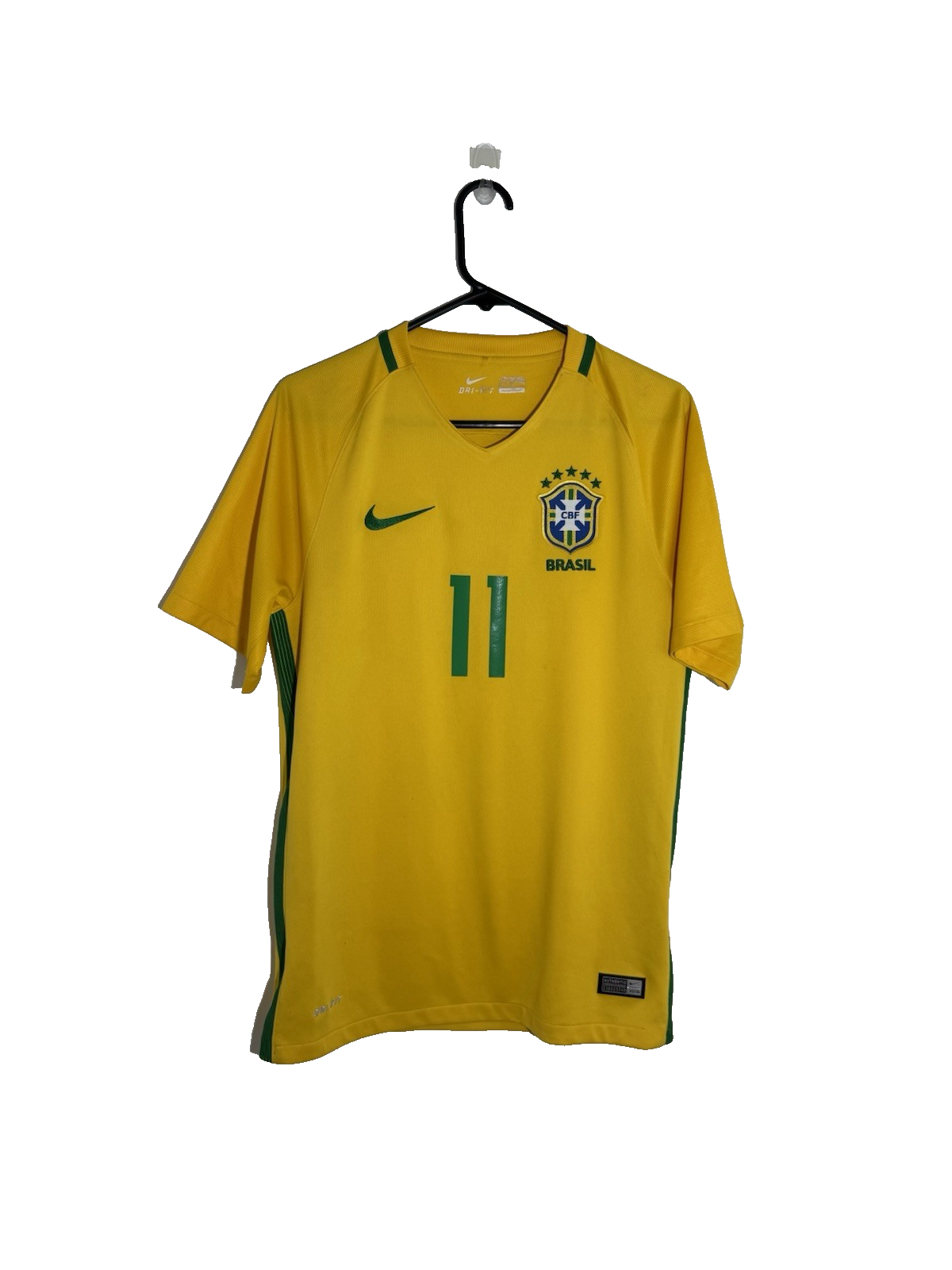 Brazil Coutinho #11 2018 Small Home Shirt Excellent Condition 724597-703