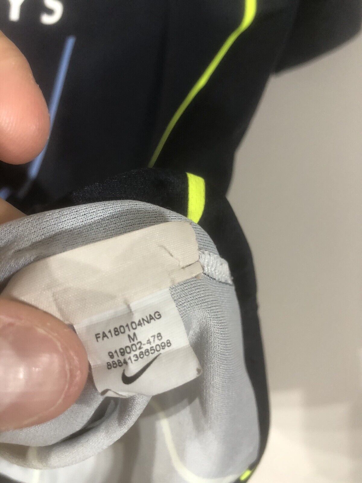 Kompany #4 Manchester City 2018/19 Medium Away Shirt Nike Excellent Condition