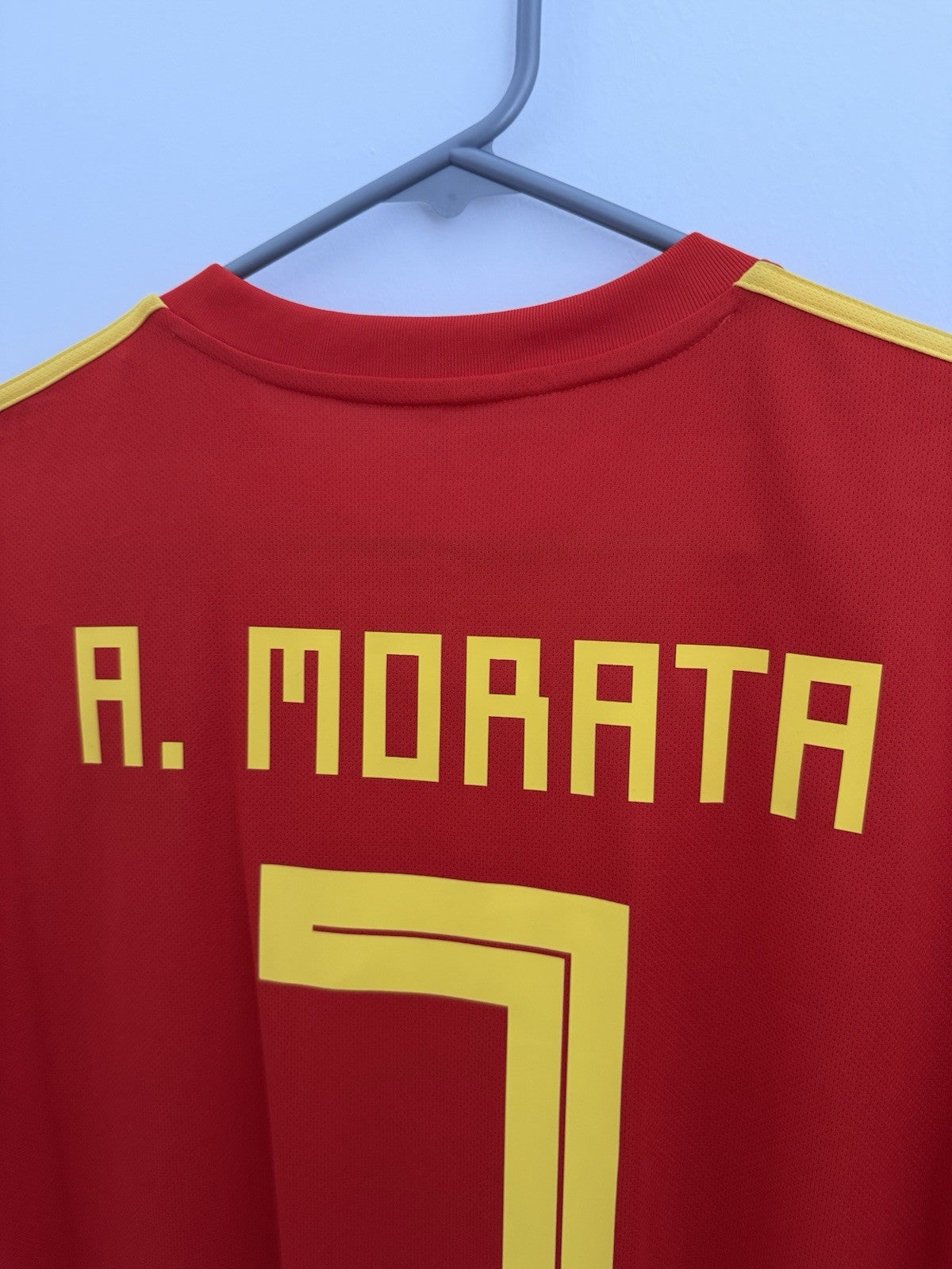 Spain Morata #7 2018 Large Home Shirt Adidas BNWT CX5355