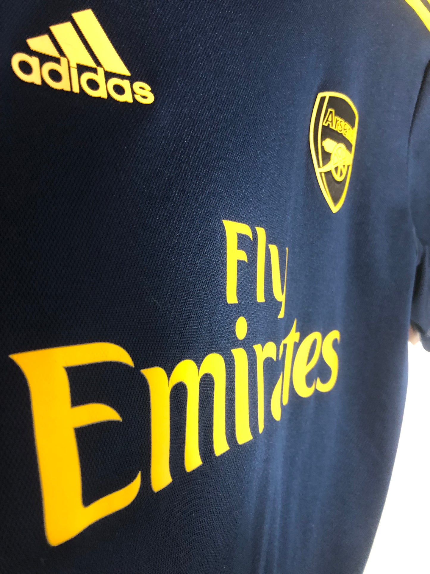 Saka #77 Arsenal 2019/20 Small 3rd Football Shirt Excellent Condition FJ9322