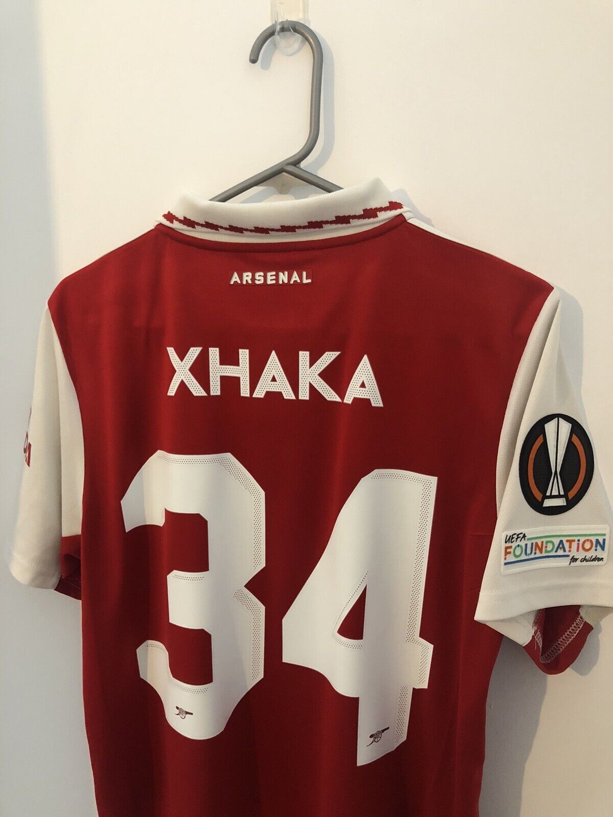 Xhaka #34 Arsenal 2022/23 Medium Home Euro Shirt Excellent Condition H35903