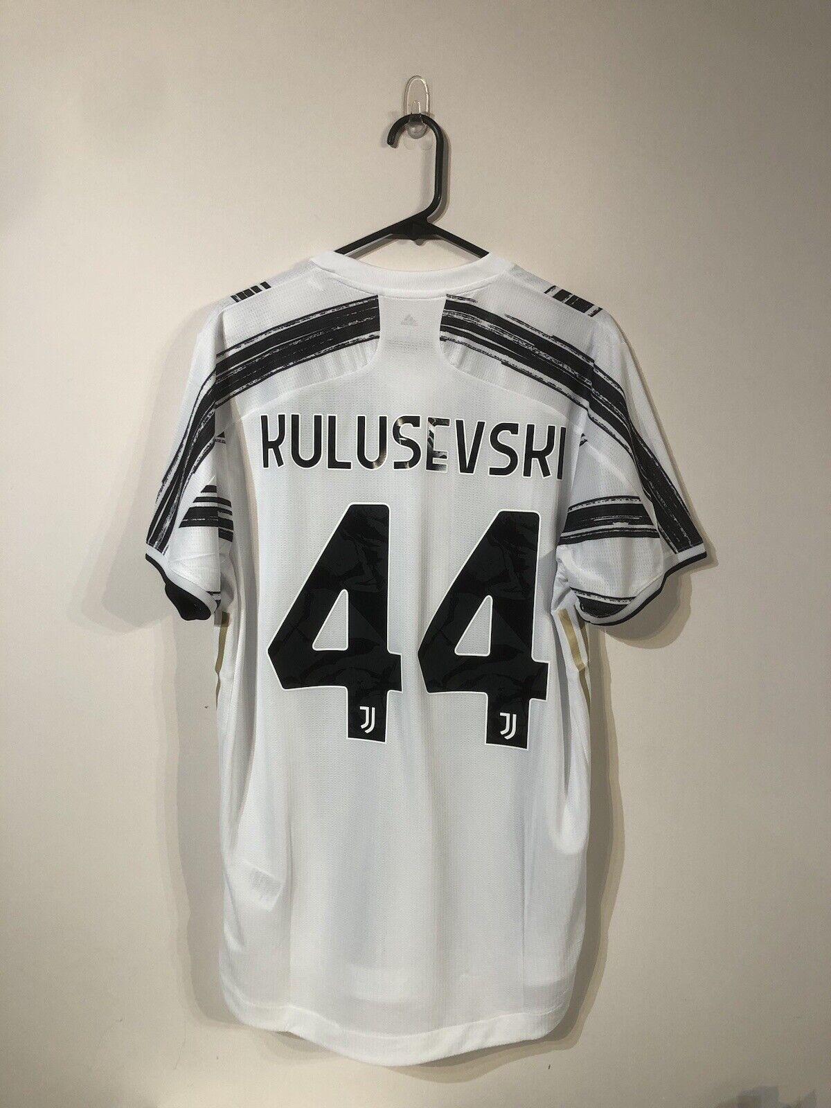 Kulusevski #44 Juventus 2020/21 Large Home Authentic Football Shirt Adidas BNWT
