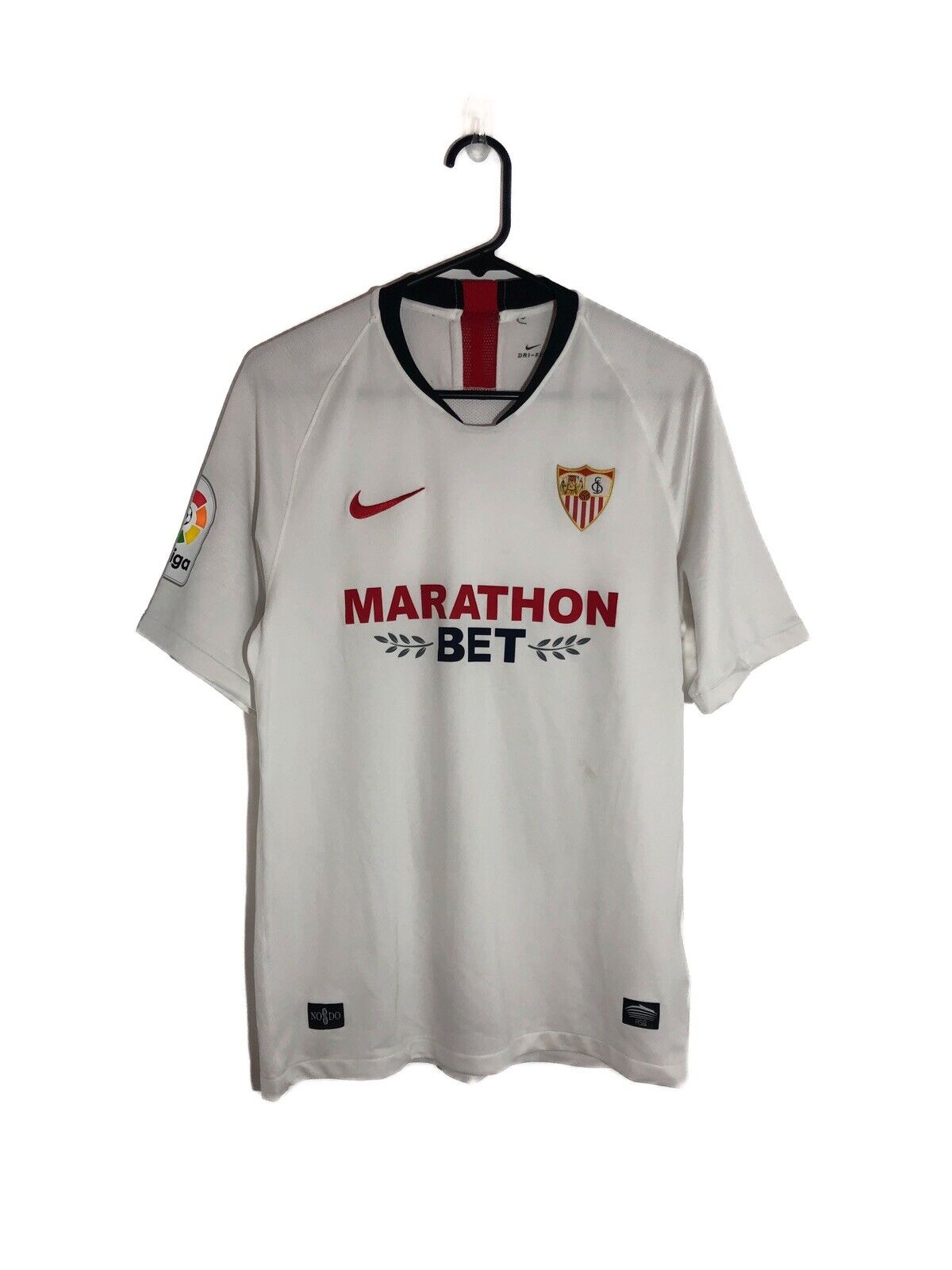 Ever Banega 10 Sevilla 2019 20 Home Medium Shirt Excellent Condition Aj1018 104