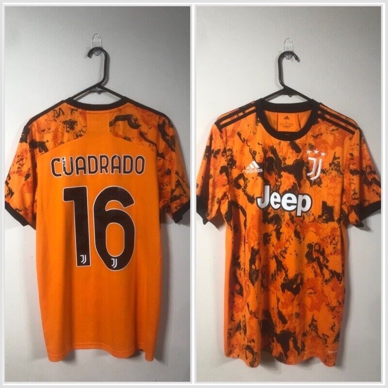 Cuadrado #16 Juventus 2020/21 Large 3rd Shirt Adidas Excellent Condition GE4856