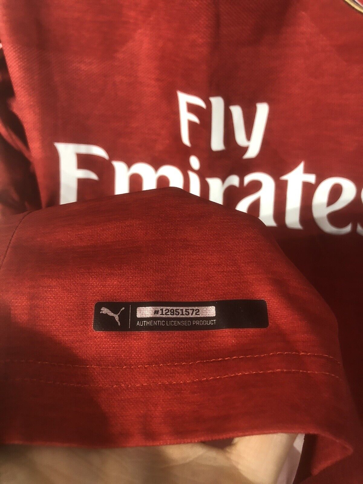 Xhaka #34 Arsenal 2018/19 Xl Home Shirt Puma Excellent Condition 753209-12