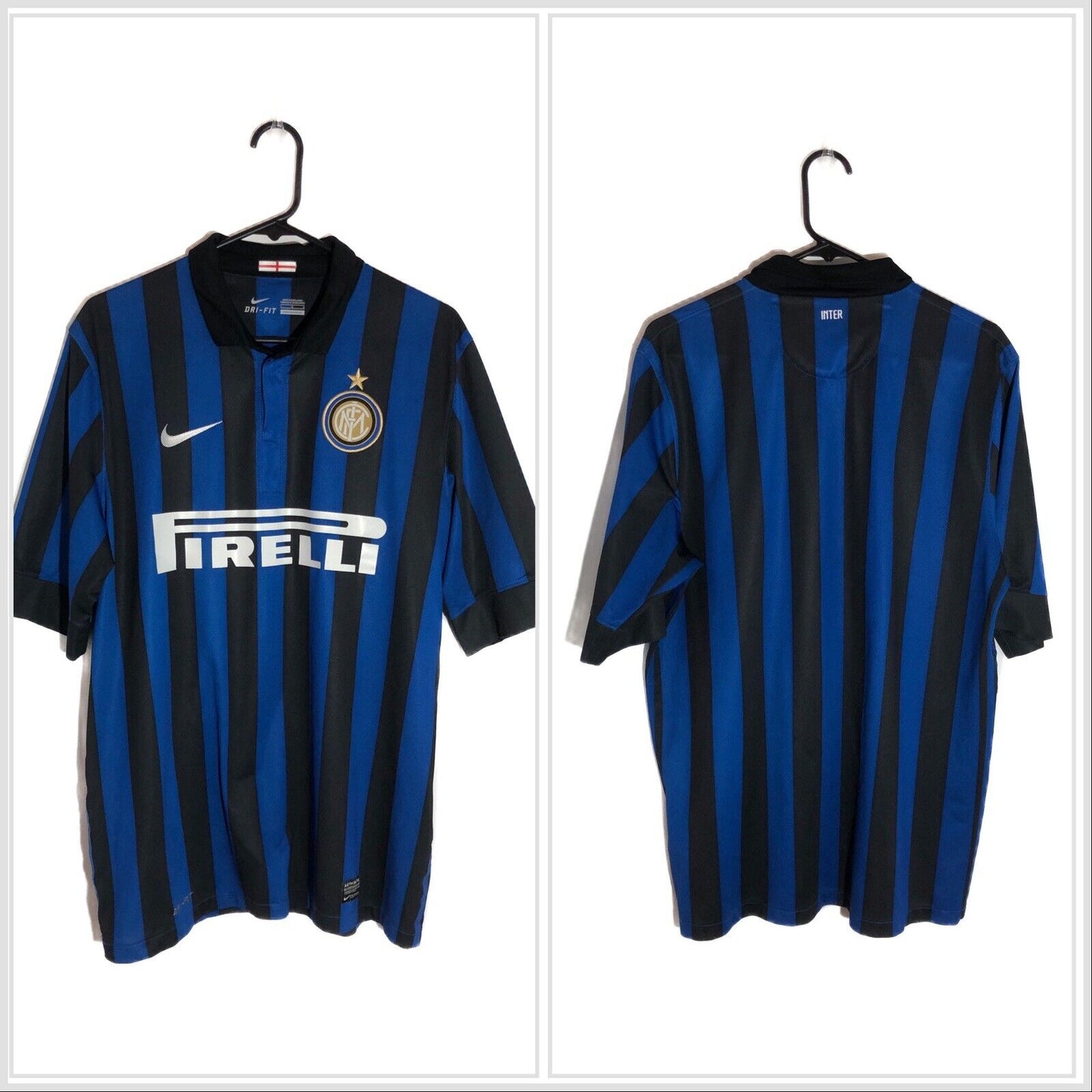 Inter Milan 2011 12 Large Home Shirt Nike Excellent Condition 419985 010